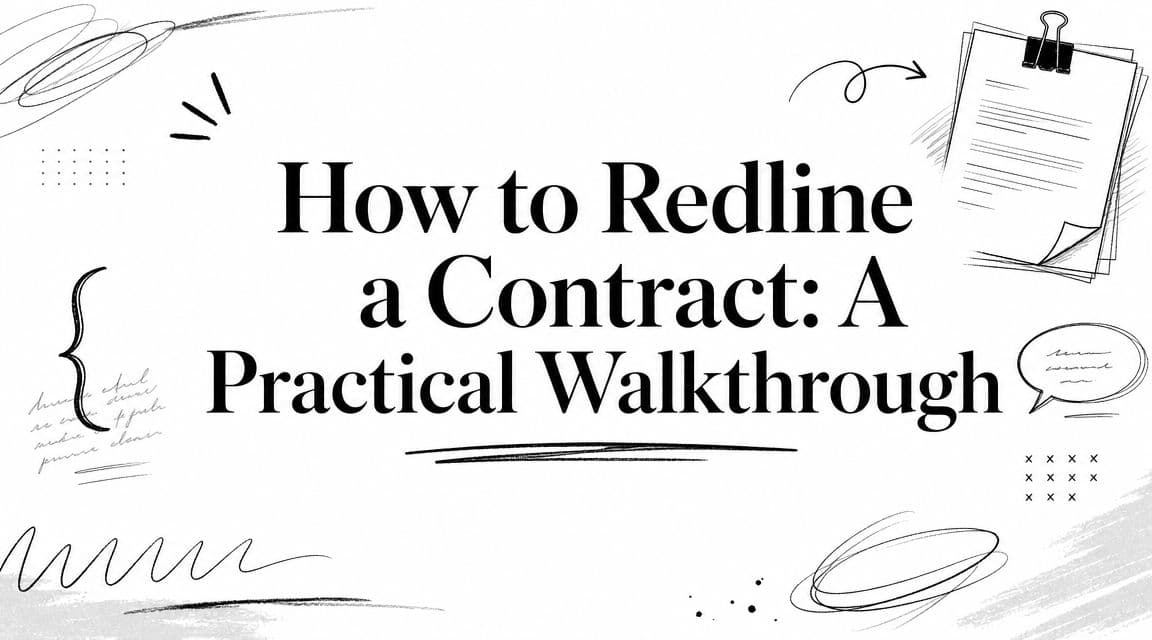 How to Redline a Contract: A Practical Walkthrough