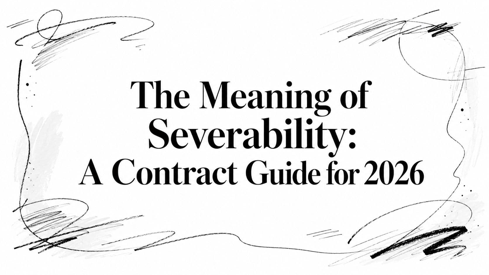 The Meaning of Severability: A Contract Guide for 2026