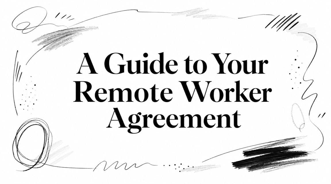 A Guide to Your Remote Worker Agreement