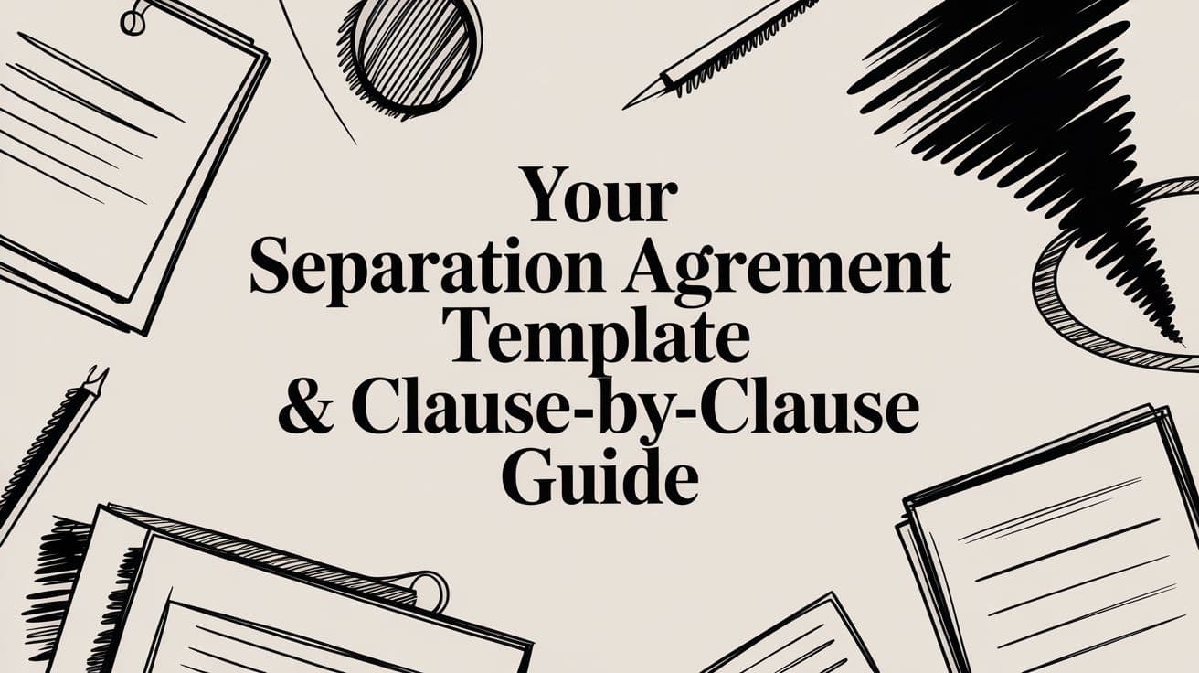 Your Separation Agreement Template & Clause-by-Clause Guide