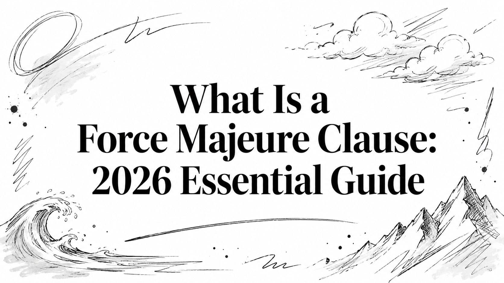 What Is a Force Majeure Clause: 2026 Essential Guide