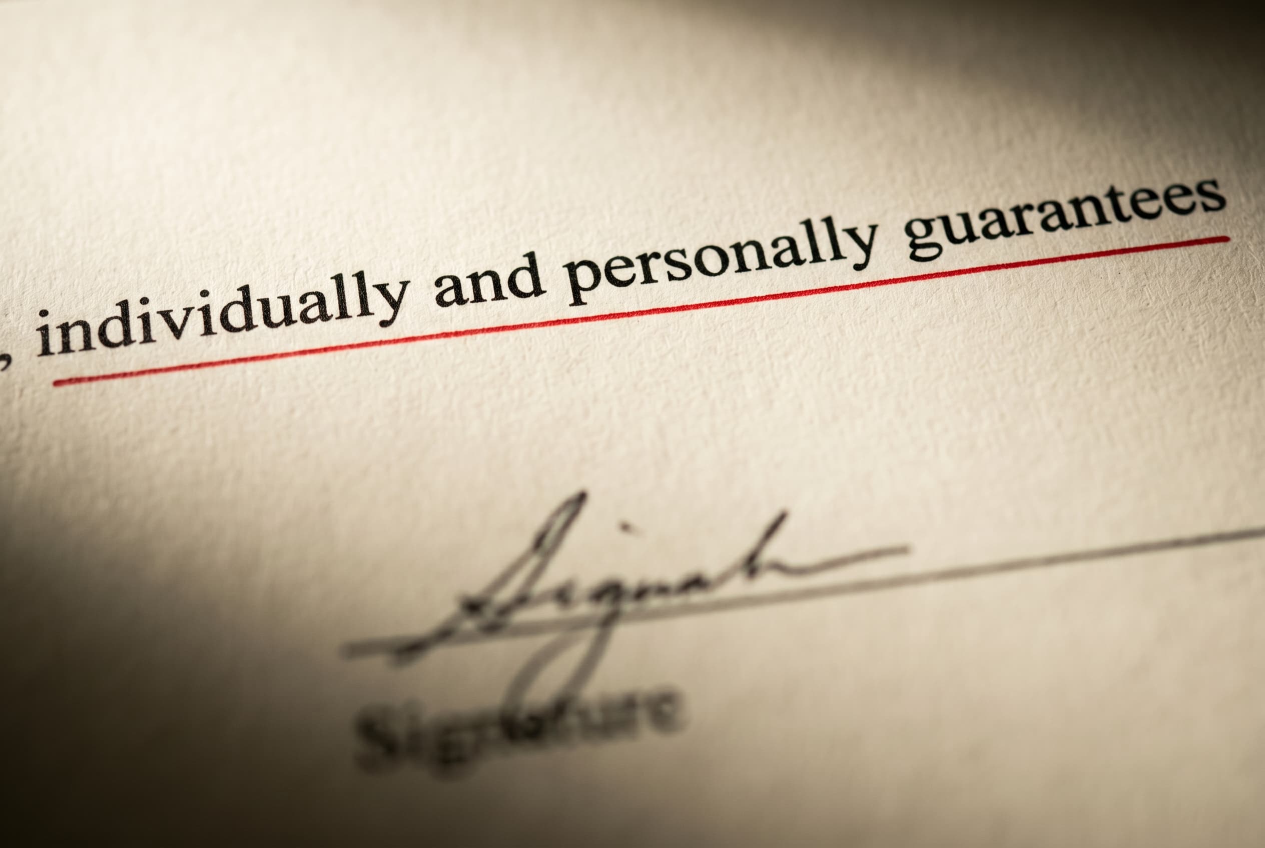 What Is a Personal Guarantee? The Sentence That Puts Your House on the Line