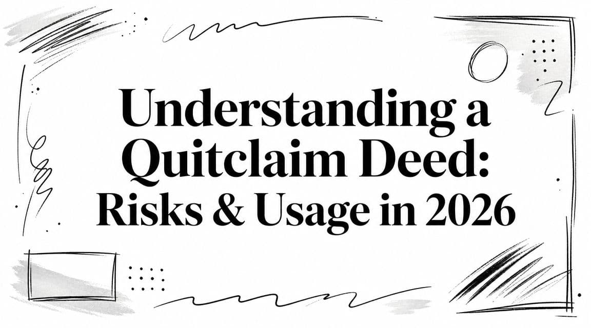 Understanding a Quitclaim Deed: Risks & Usage in 2026