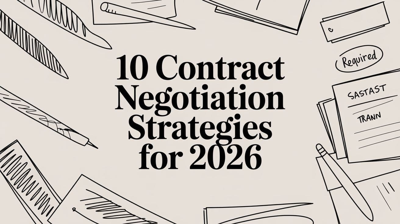 10 Contract Negotiation Strategies for 2026