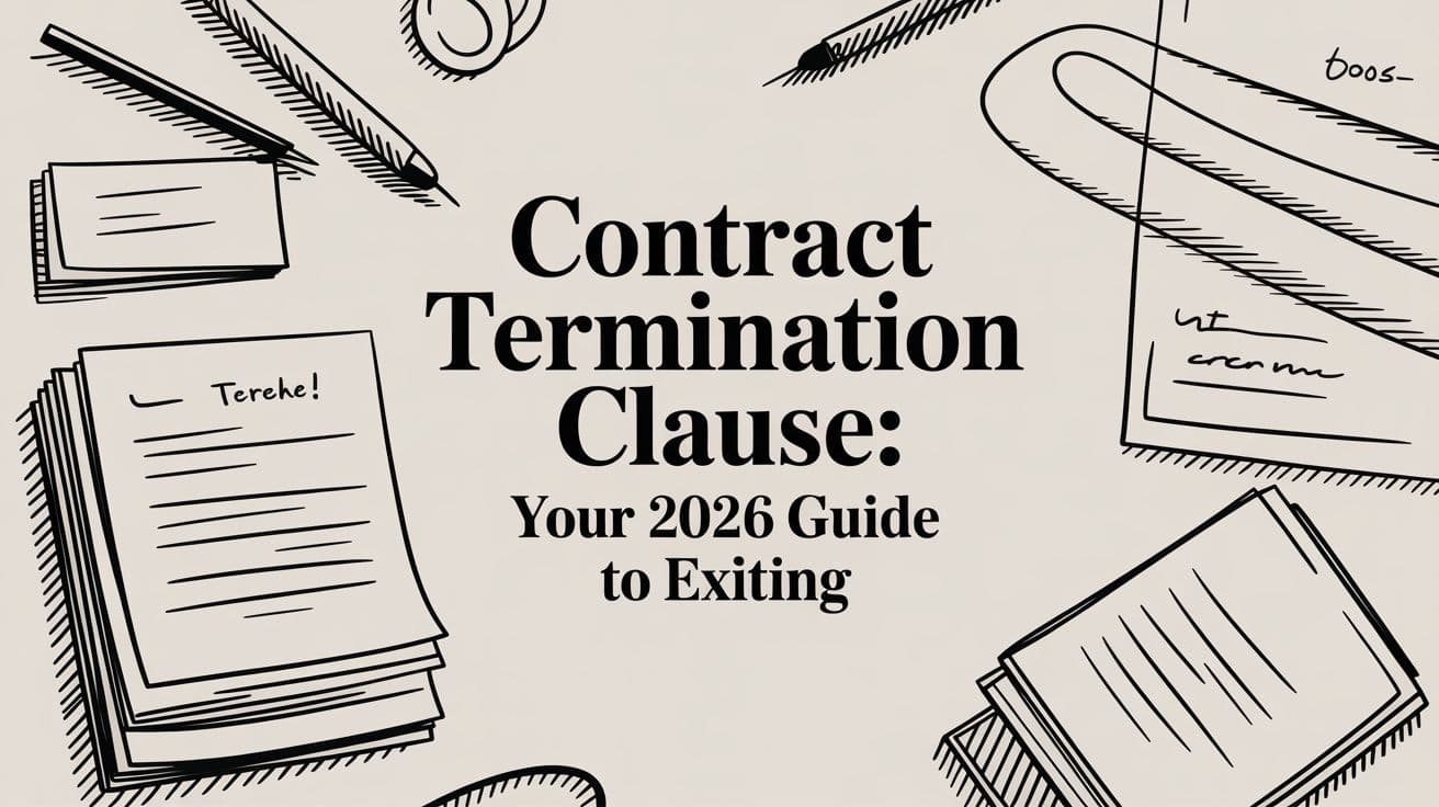 Contract Termination Clause: Your 2026 Guide to Exiting