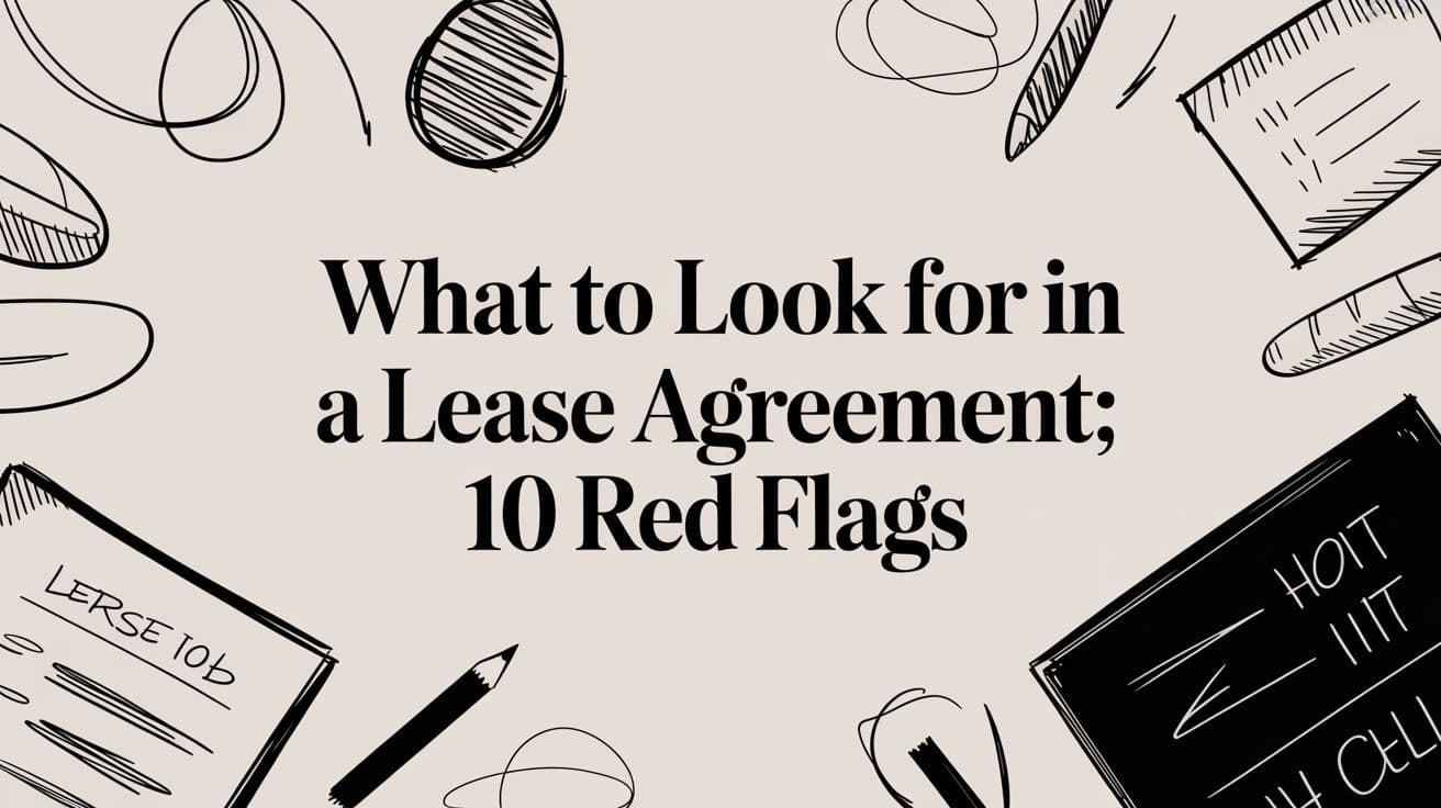 What to Look For in a Lease Agreement: 10 Red Flags